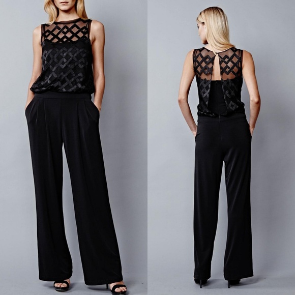 julia jordan Pants - JULIA JORDAN ILLUSION NECKLINE JUMPSUIT 🆕